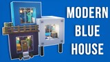 Modern blue house in Minecraft (Tutorial)