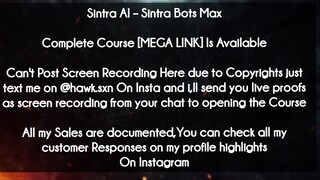Sintra AI  course - Sintra Bots Max download