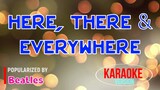 Here, There & Everywhere - Beatles | Karaoke Version |HQ 🎼📀▶️