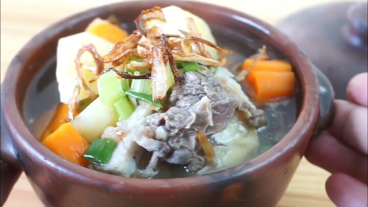 IDUL ADHA.SATU PANCI SUP BALUNGAN DAGING SAPI QURBAN!!SARAPAN NAMBAH TERUS