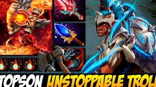 Topson Unstoppable Troll Warlord เกมเพลย์ Dota 2