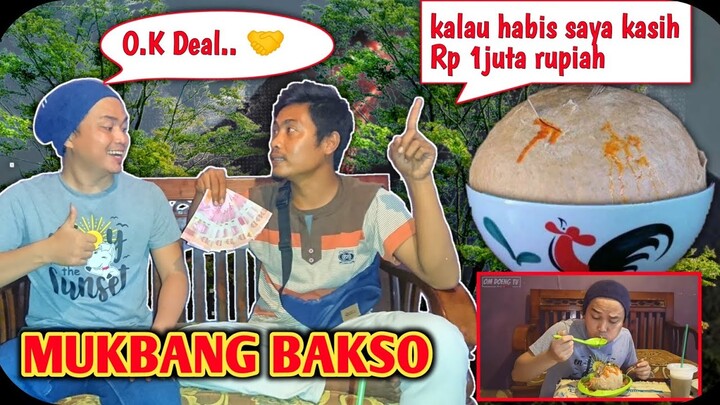 mukbang bakso jumbo || hadiah 1 juta