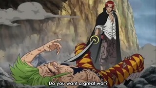 The encounter between Shanks and Bartolomeo