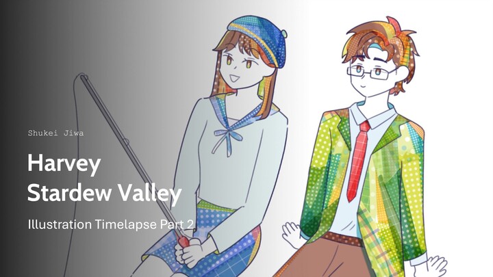 Harvey Stardew Valley Illustration Timelapse Part 2