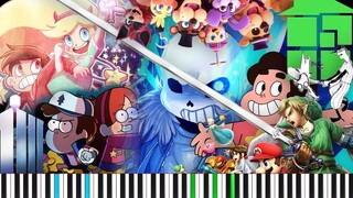 MegaLoVania | การจัดเรียงเปียโนซุปเปอร์สตริงแบบไร้รอยต่อ! นี่มันความปีติยินดีแบบไหนกันนะ?