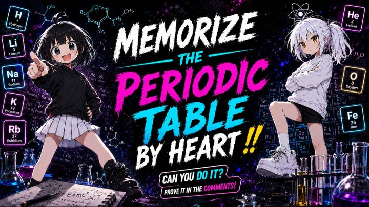 MEMORIZE THE PERIODIC TABLE BY HEART!!