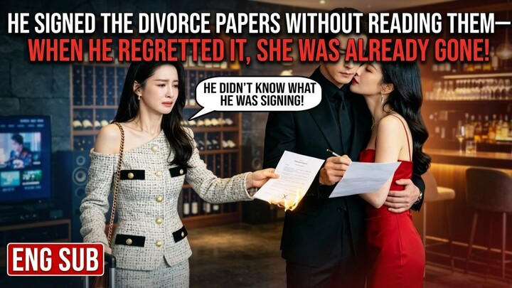 He Signed the Divorce Papers Without Reading Them—When He Regretted It, She Was Already Gone!