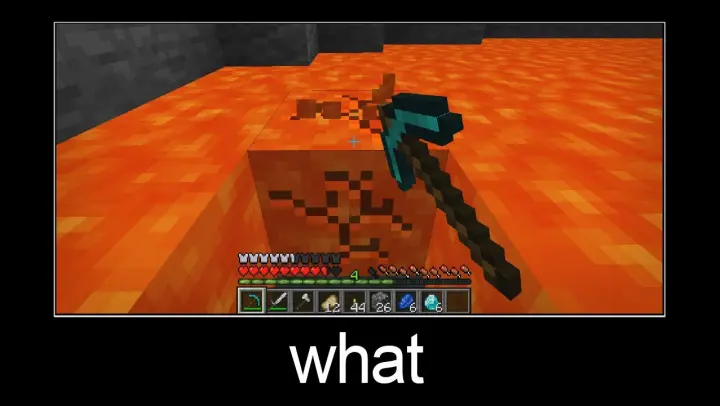 Minecraft wait what meme part 156 (how to break lava?)