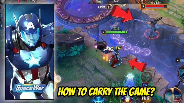 LEAD THE WAY: HOW TO CARRY THE GAME USING CAPTAIN AMERICA SPACE WAR | CAPTAIN AMERICA GAMEPLAY
