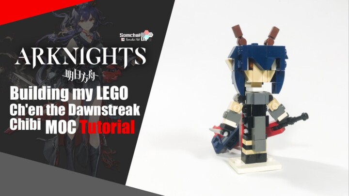LEGO Arknights Ch'en the Dawnstreak Chibi MOC Tutorial | Somchai Ud