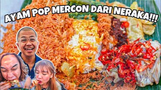 AYAM POP MERCON MANDI CABE!? NASI PADANG PALING ABSRUD NIH,GIMANA RASANYA YA