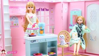รีวิวของเล่นบ้านบาร์บี้ มีรหัสเข้าบ้านด้วย!! ตุ๊กตาบาร์บี้ ของเล่นญี่ปุ่น Barbie Doll House Toys
