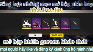 Garena free fire|những cách mở hộp skin súng siêu kinh điển mở phát trúng ngay@soái lang thang vlogs