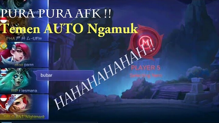 Pura - pura AFK di Rank | HOKI PARAHH !!!!!!!!! | AUTO LOSE ??