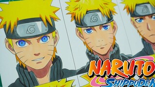 วาด G Uzumaki Naruto ในอนิเมะ Styles Different Naruto Shippuden
