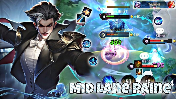 Paine Mid Lane Pro Gameplay | Executive Assassin Mage | Arena of Valor | Liên Quân Mobile