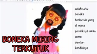 boneka miring terkutuk || cerita hantu versi zepeto