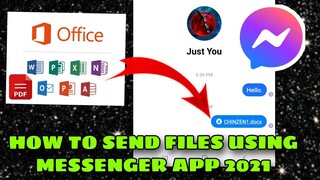 HOW TO SEND DOCS/PDF FILE USING ANDROID PHONE 2021 || MESSENGER APP
