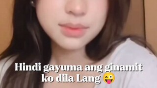 Hindi gayuma ang ginamit ko dila Lang 😜