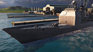 Modern Warships: cruiser USS PORT ROYAL in action.