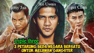 3 PESILAT ASIA VS GANGSTER AMERIKA alur cerita film Triple Trheat