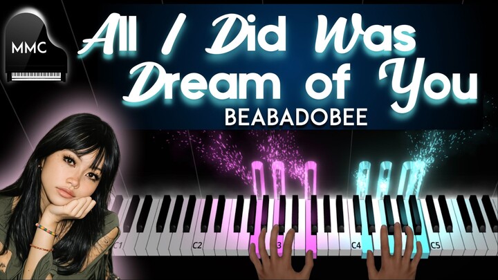 All I Did Was Dream of You by beabadoobee piano cover/tutorial + sheet music + lyrics