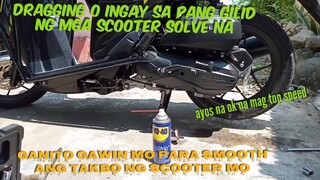 Honda Click 150i dragging o ingay sa pang gilid solving para smooth ang takbo ng scooter natin