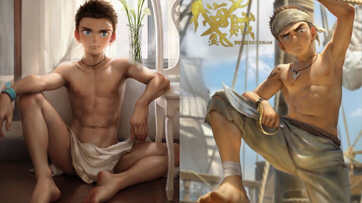 [Rekomendasi Ilustrator] Cup Noodle Mianmian – Hanya Jatuh Cinta pada Menggambar Anak Laki-Laki, Set