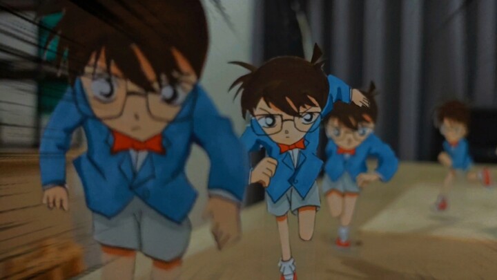 Open "Detective Conan" with hand-drawn animation