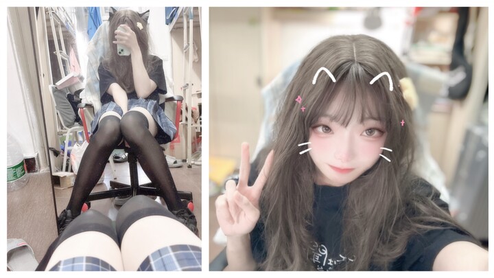 A freshman “auntie” pretends to be a JK-style big sister in the dormitory.