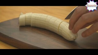 Làm bánh chuối bằng chảo 1 #amthuc