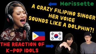 Korean Singer Surprised by Filipino Singer [Morissette Amon]