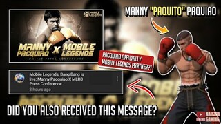 MANNY PACQUIAO Officially ML Partner? | Manny Paquito Pacquiao | Manny Pacquiao X MLBB!