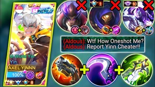 YIN VS TOP GLOBAL ALDOUS & YU ZHONG | YIN BEST BUILD AND EMBLEM 2022 | MOBILE LEGENDS