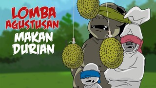 Lomba Agustusan Makan Durian Terlucu - Kartun Hantu Lucu