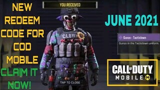 *June 2021* Call Of Duty Mobile New Redeem Code | Cod Mobile Redeem Code Garena