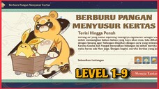 BERBURU PANGAN MENYUSUR KERTAS LEVEL 1,2,3,4,5,6,7,8,9 | EVENT TERBARU GENSHIN IMPACT