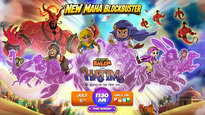 Chhota Bheem and Hatim: The Legend of the First Jinn | Full Adventure Movie 🥶🔥Alternative: