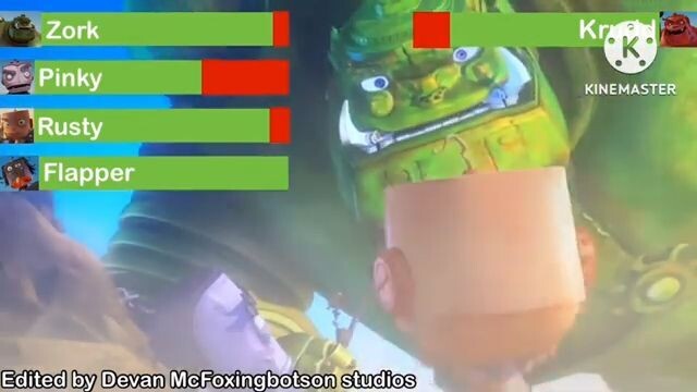 The Giant king - angry mob chase with Healthbars (stop clip video) part 1