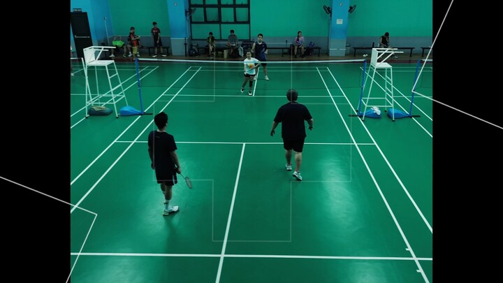 Badminton game