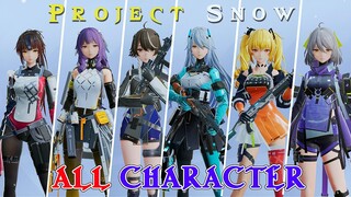 Project Snow - All Characters & Special Skills (Closed Beta)