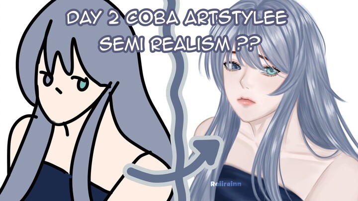 SEMI REALISM SUSAH BGTT GUYSS 😭😭 || SPEEDPAINT NYOBA NYOBA ARTSTYLEE SEMI REALISM