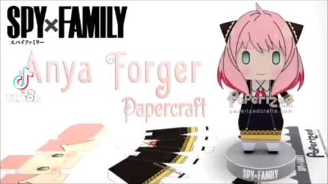 Spy x Family : Anya Forger Paperized Crafts you can buy here : https://shop.tiktok.com/view/product/