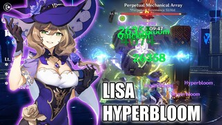 Lisa Hyperbloom  on Spiral Abyss 3.3【Genshin Impact Indonesia】