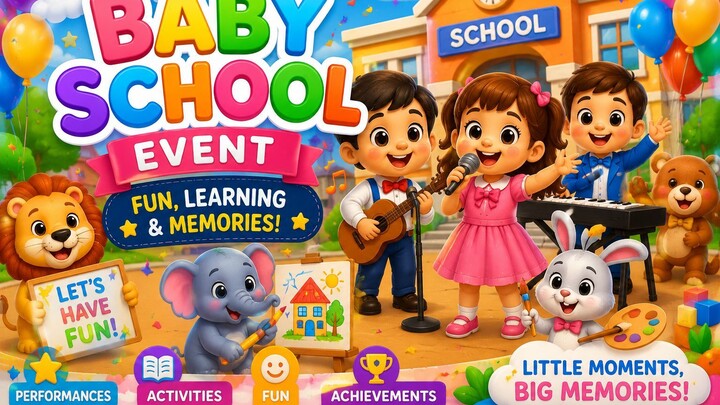 School Events _ Easy English Stories for Kids _ Learn English Through Fun School