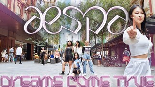 غلاف الشارع الأسترالي لأغنية "Dreams Come True" من إنتاج شركة Aespa [فرقة الرقص Sydney 9BIT]