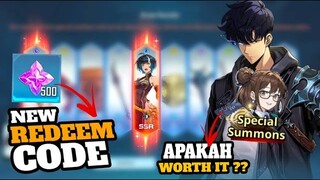 Game Baik Kasih Redeem Code Baru Lagi Donk & Special Summon Worth it kah? Solo Leveling Arise Ditusi