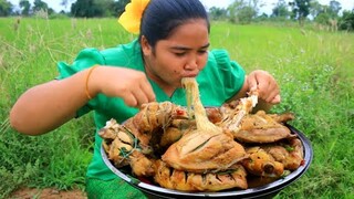 Amazing Cooking Chicken thighs with noodle and chili  recipe  By village & Cooking life