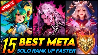 15 BEST META HEROES TO SOLO RANK UP 2024 | SEASON 31 - Mobile Legends Tier List