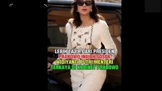 LEBIH TAJIR DARI PRESIDEN PRABOWO, INILAH SOSOK WIDIYANTI PUTRI, MENTERI TERKAYA DI KABINET PRABOWO‼